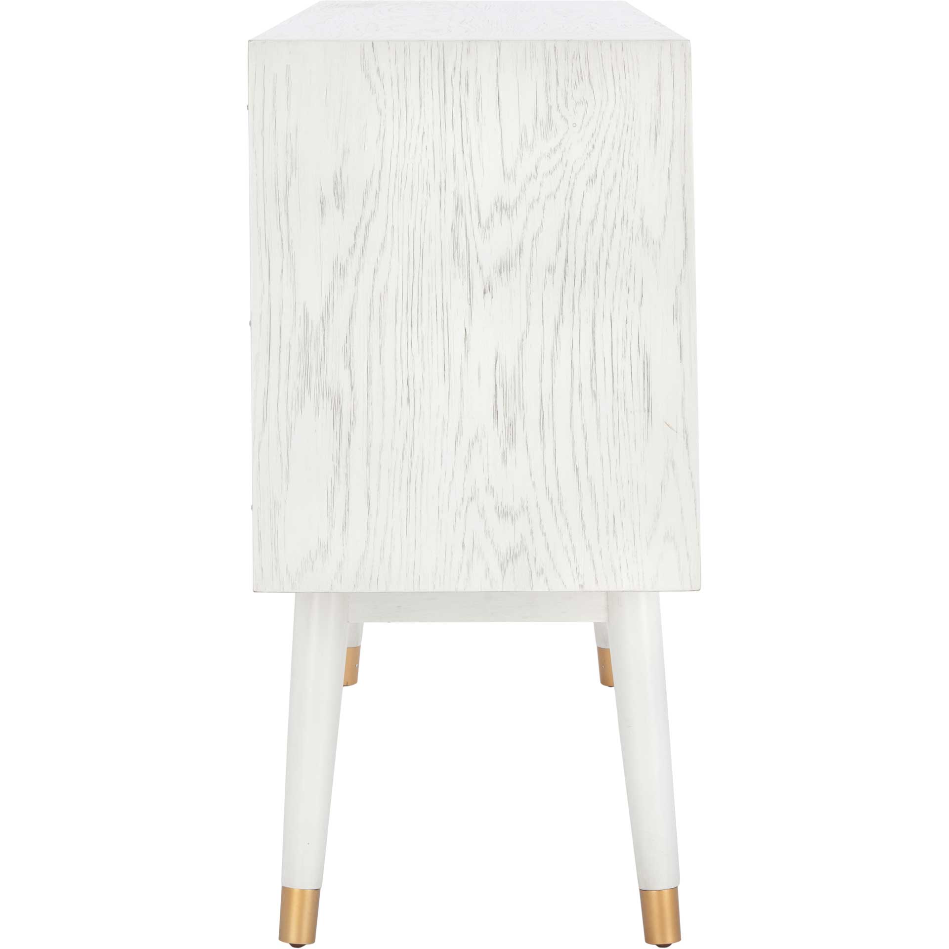 Liam 2 Door Media Stand White Washed