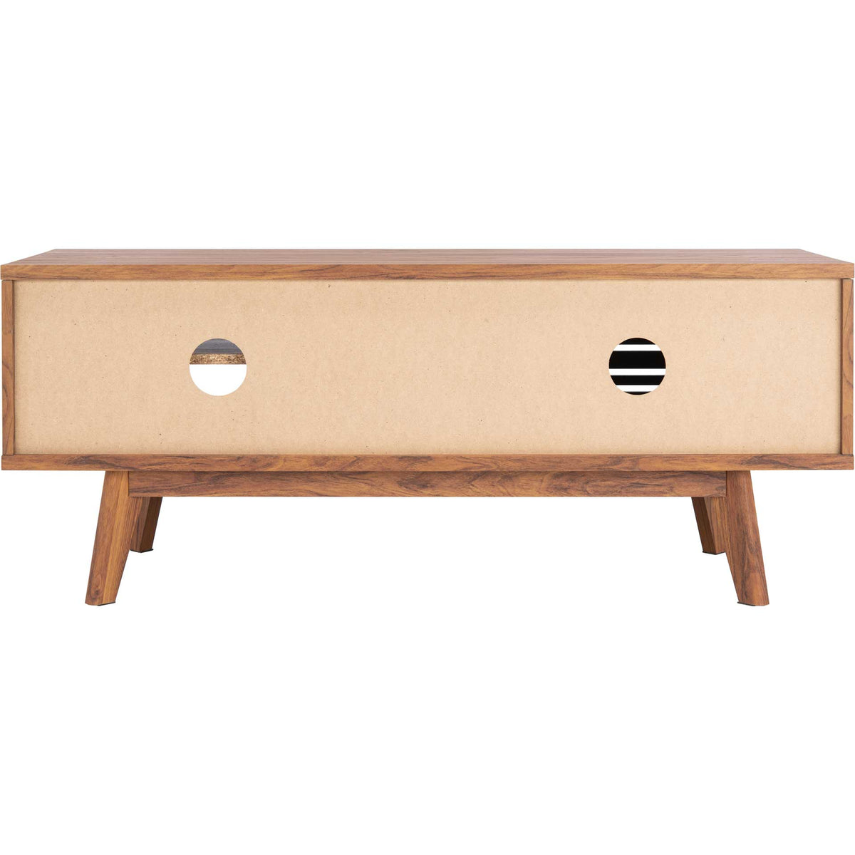 Audra 2 Shelf Media Stand Walnut