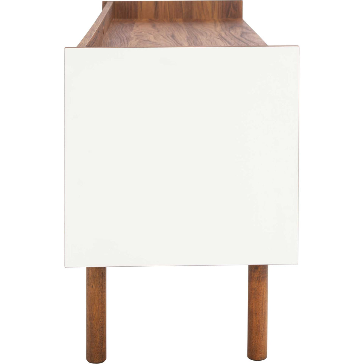 Sade 2 Shelf Media Stand Walnut/White