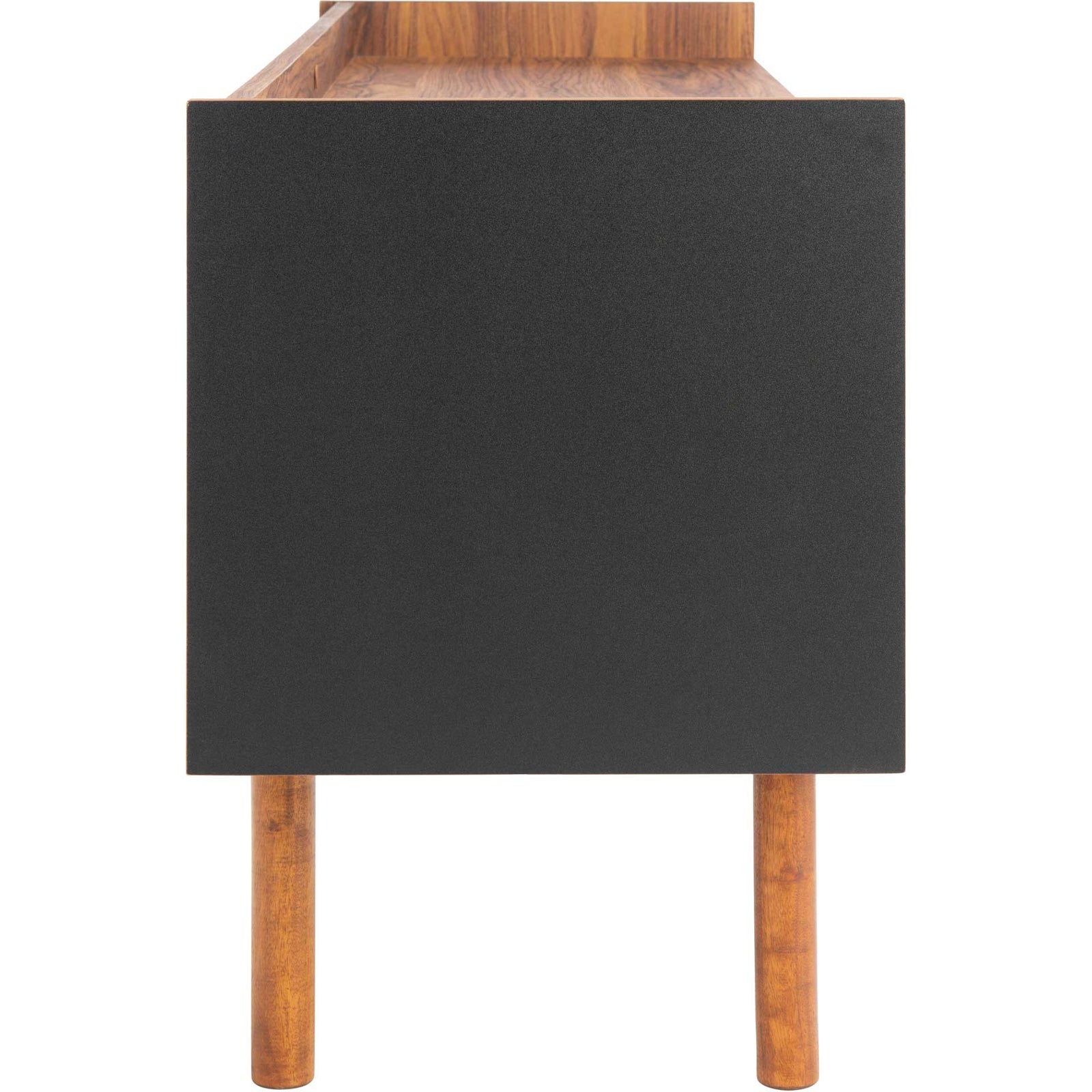 Sade 2 Shelf Media Stand Walnut/Black