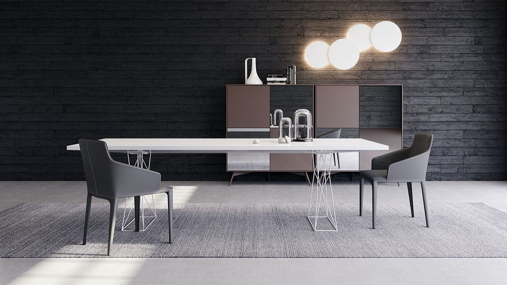 Curzon Dining Table White Lacquer