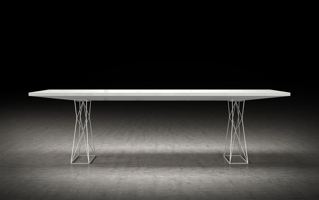 Curzon Dining Table White Lacquer