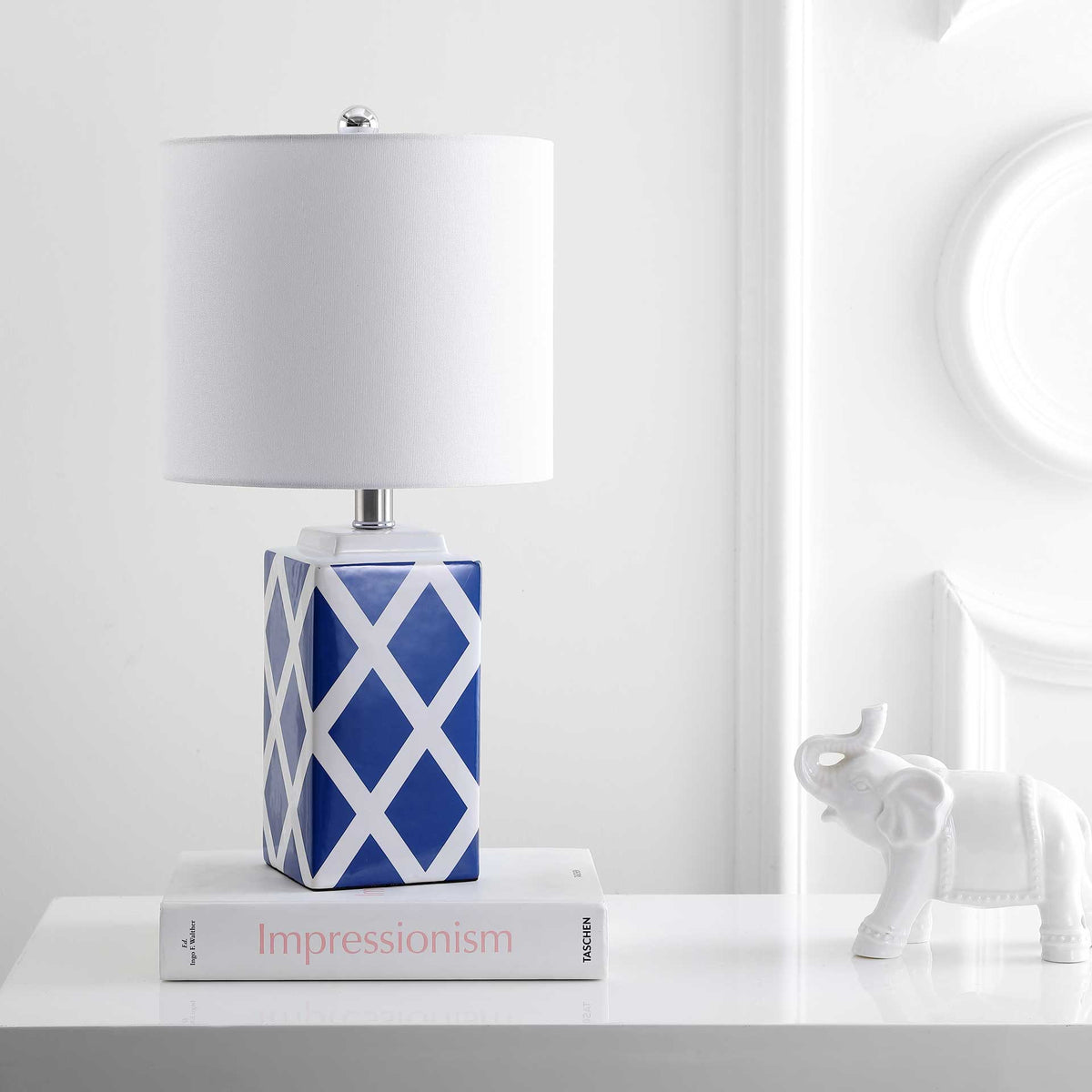 Sophia Table Lamp White/Blue