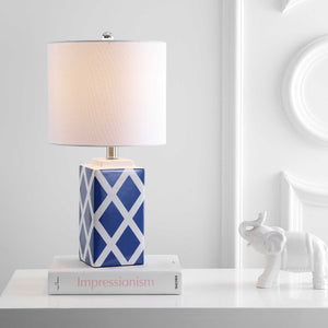 Sophia Table Lamp White/Blue