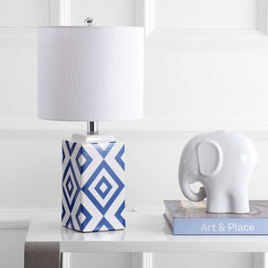 Lucian Table Lamp White/Blue