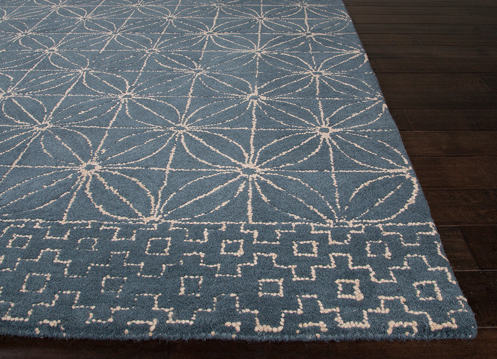 Traditions Sashiko Dark Slate/White Asparagus Area Rug