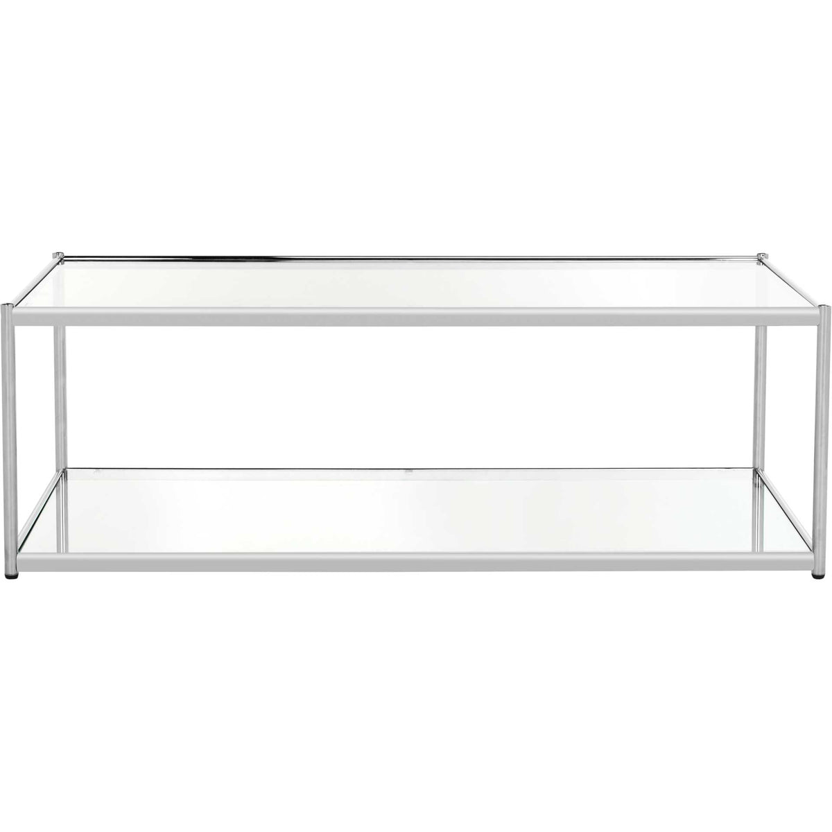 Zorn Glass Coffee Table Chrome