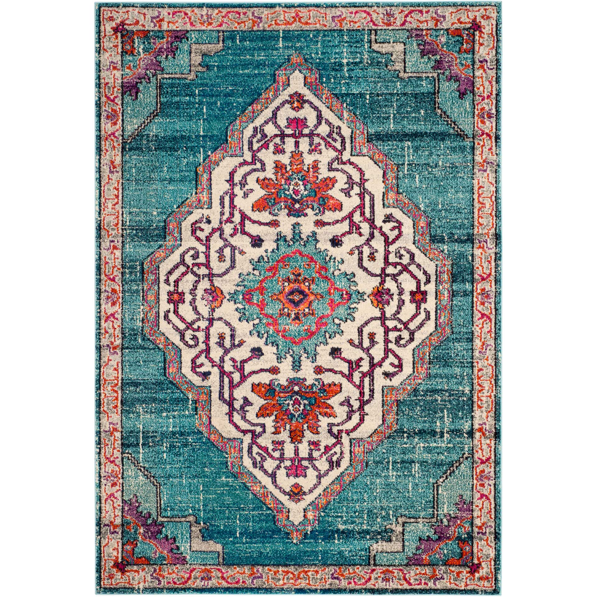 Monaco Blue/Multi Area Rug - Froy.com