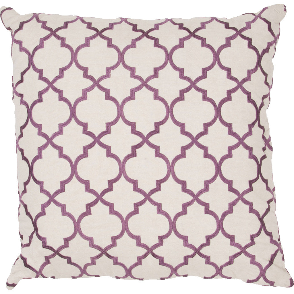 Modena Ice Stone/Purple Pillow