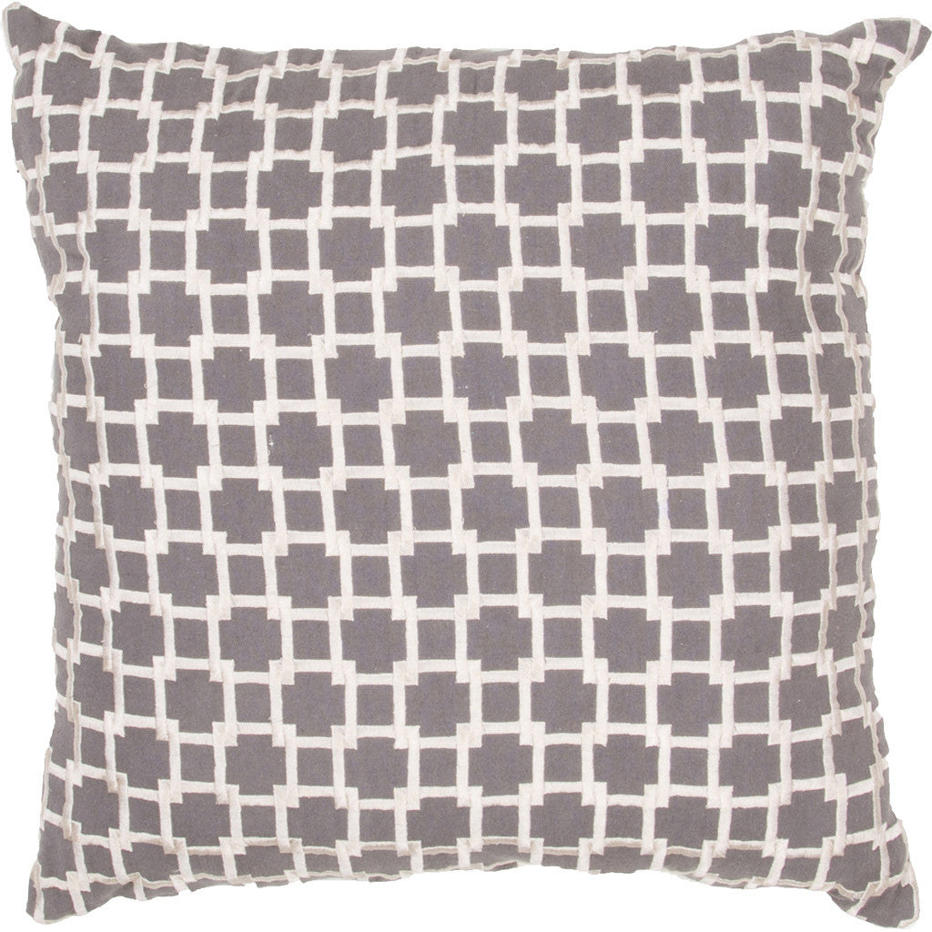 Modena Frozen Charcoal/Stone Pillow