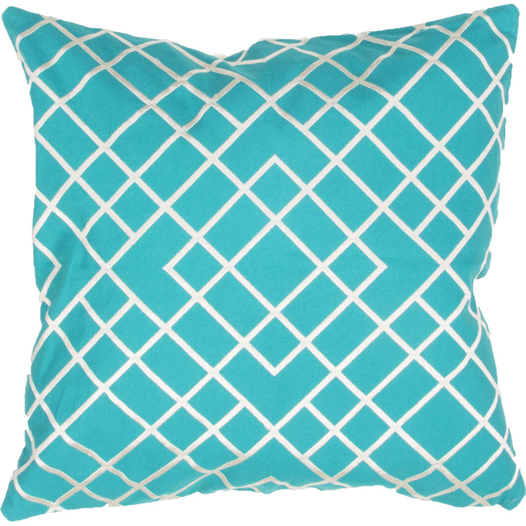 Modena Shake Bluebird/Cloud Cream Pillow