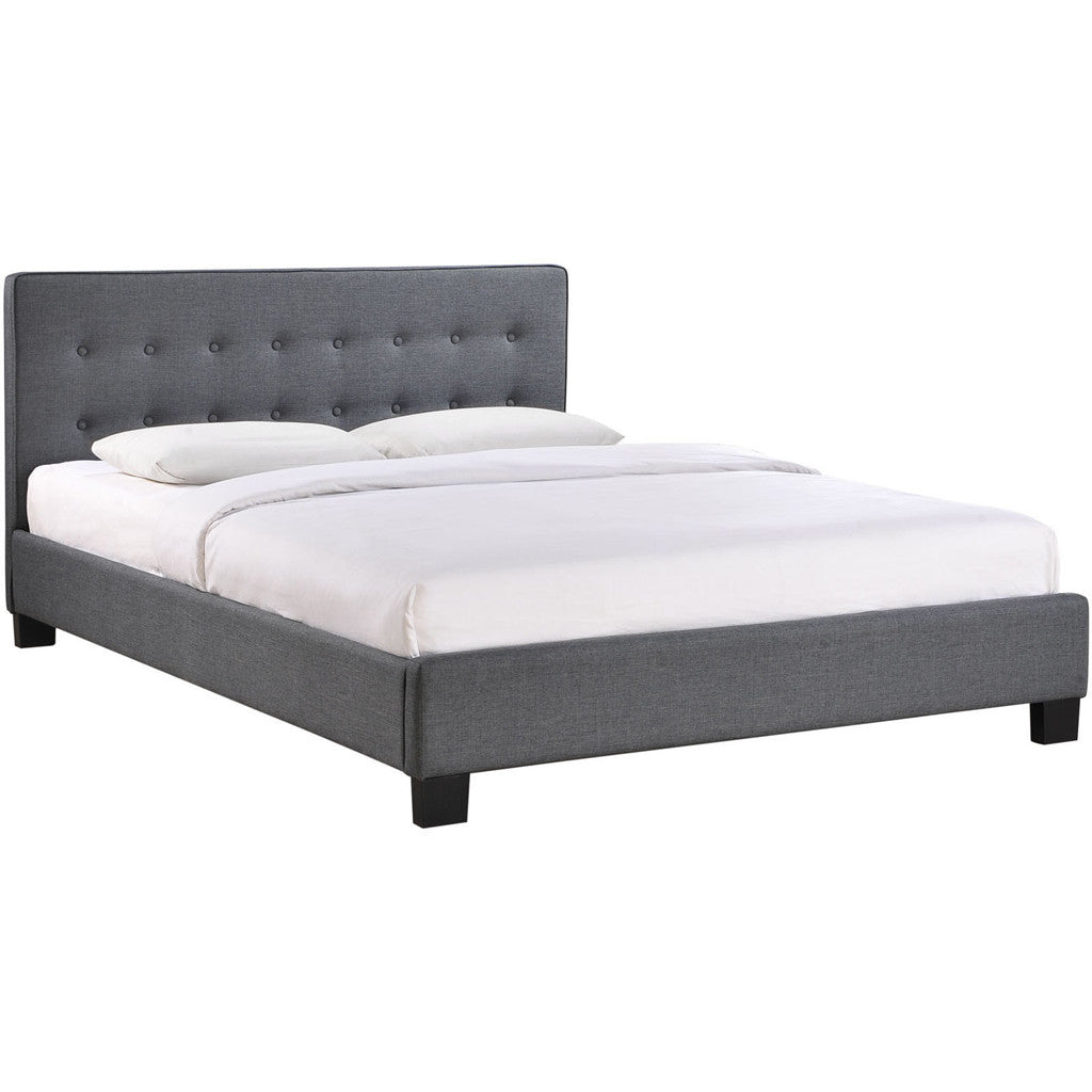 Calera Queen Fabric Bed Gray