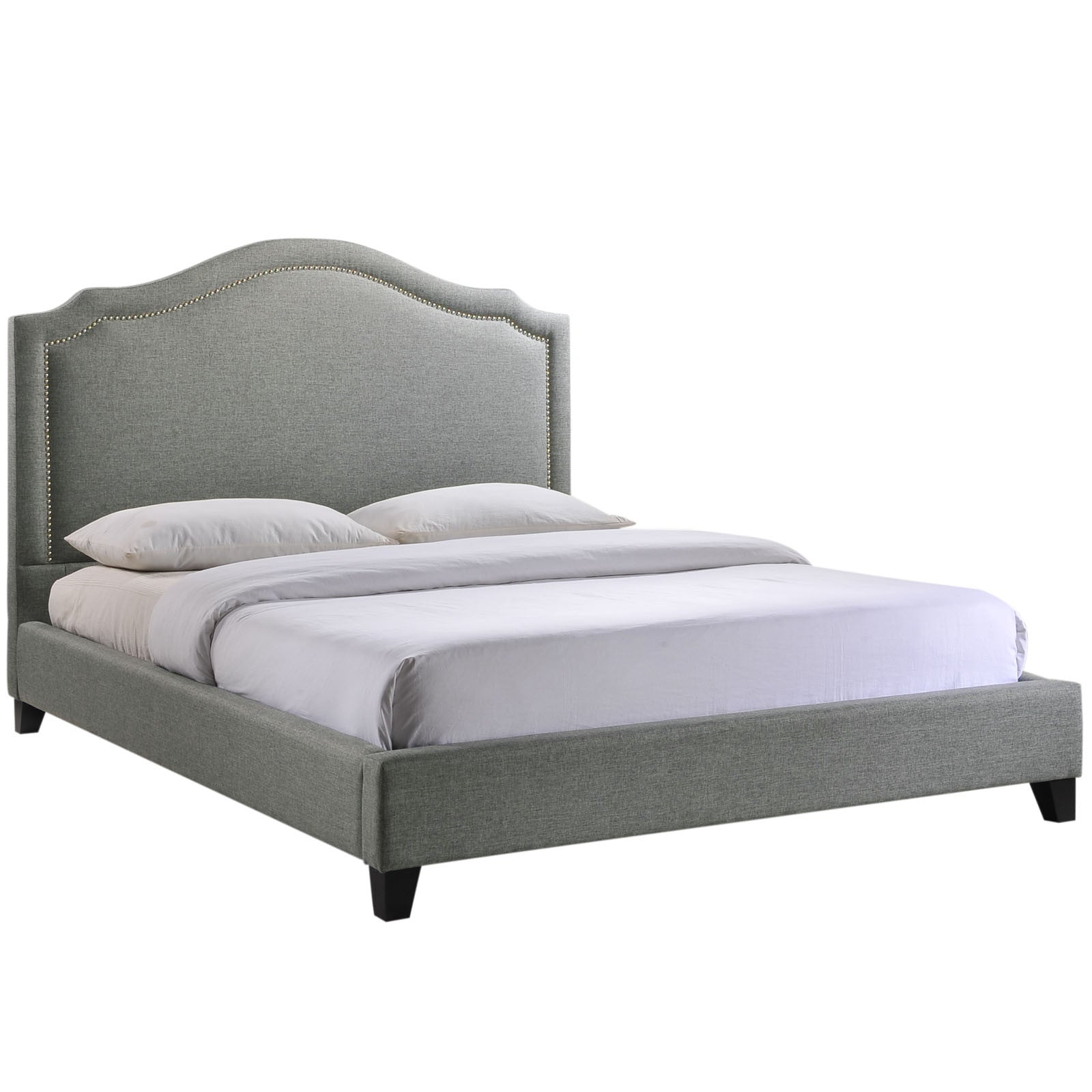 Clive Queen Bed Gray