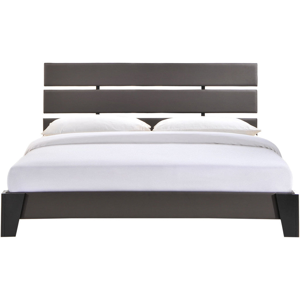 Zoar Queen Vinyl Bed Brown