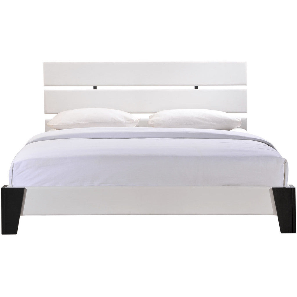 Zoar Queen Vinyl Bed White