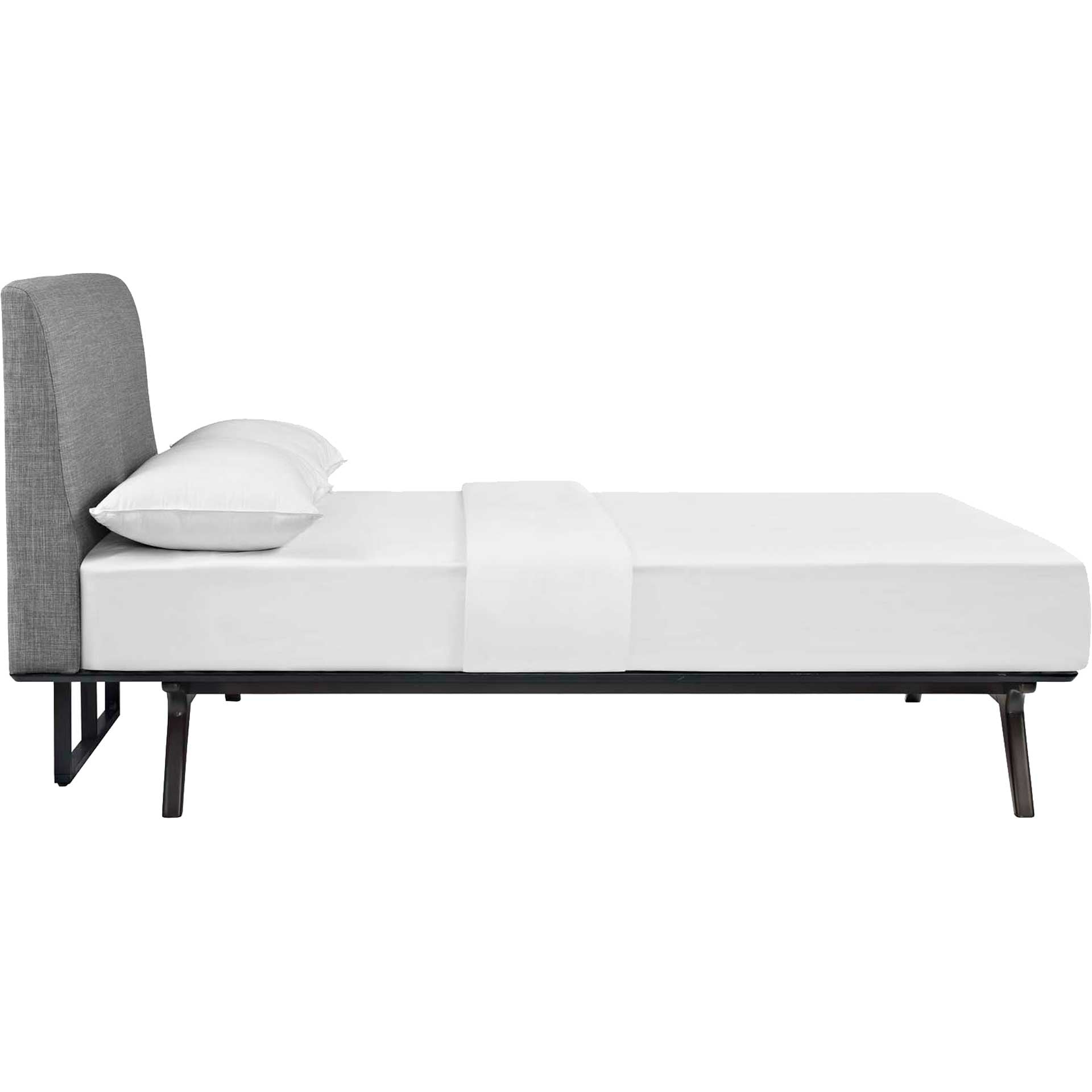 Thames Wood Bed Cappuccino/Gray