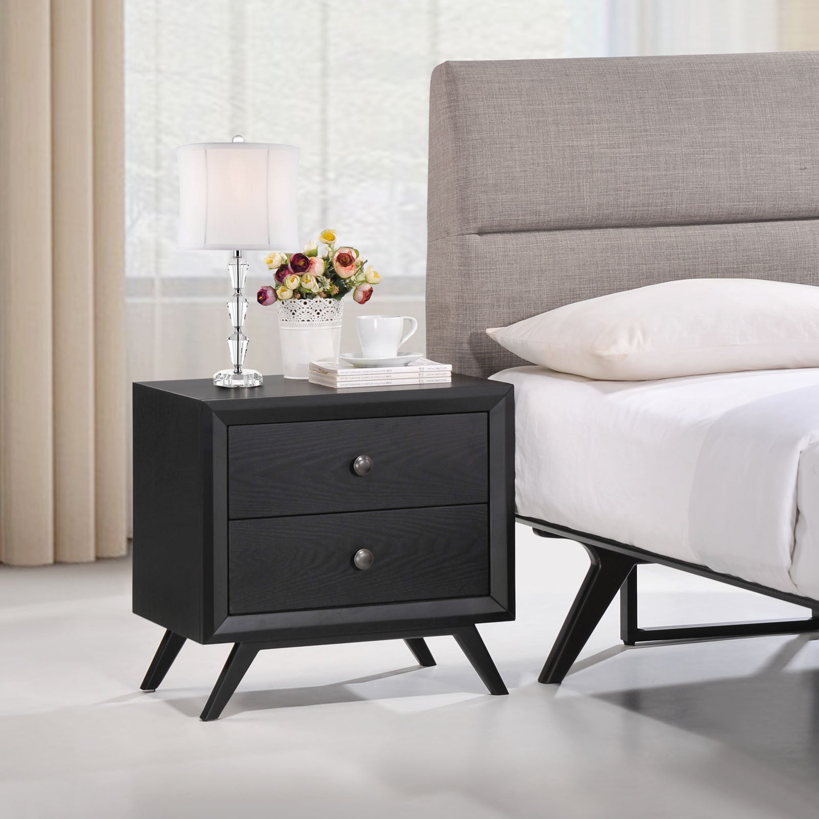 Thames Nightstand Black
