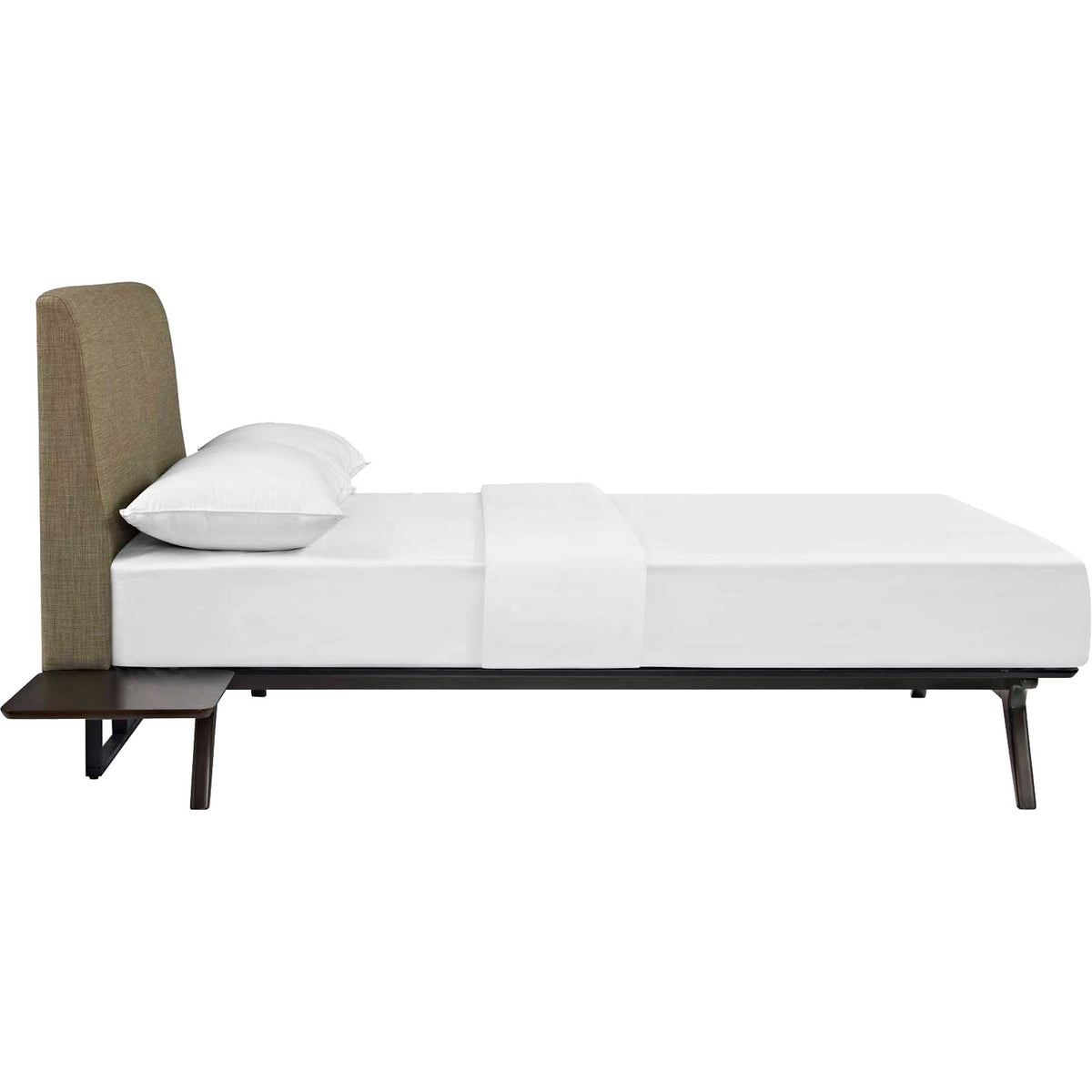 Thames Bed Cappuccino/Latte With Side Tables