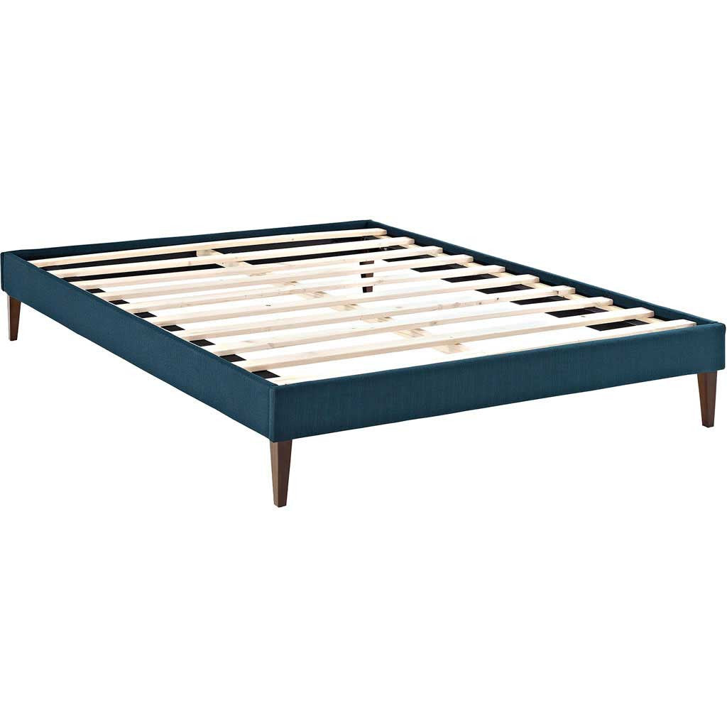Soren Fabric Bed Azure