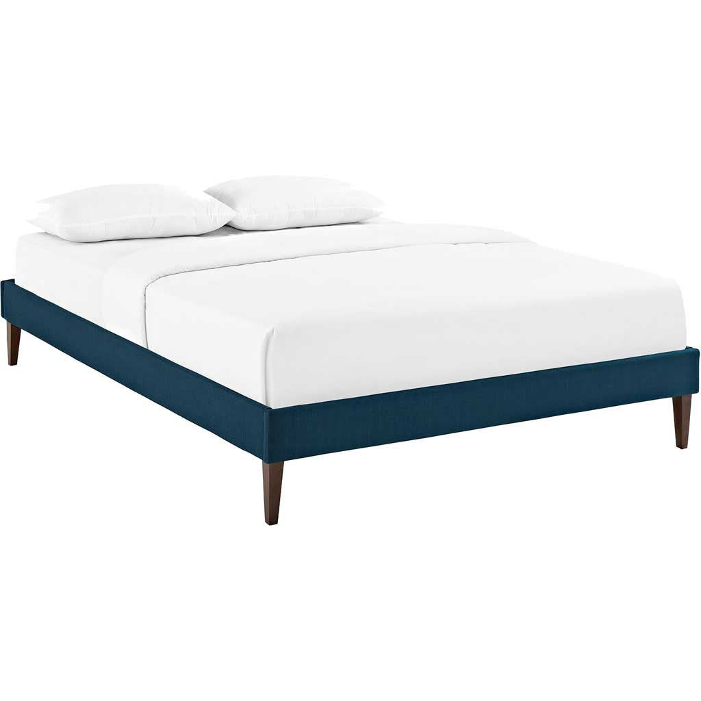Soren Fabric Bed Azure