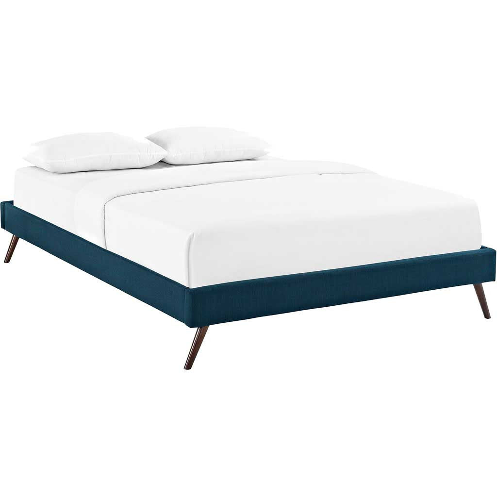 Helena Fabric Bed Azure