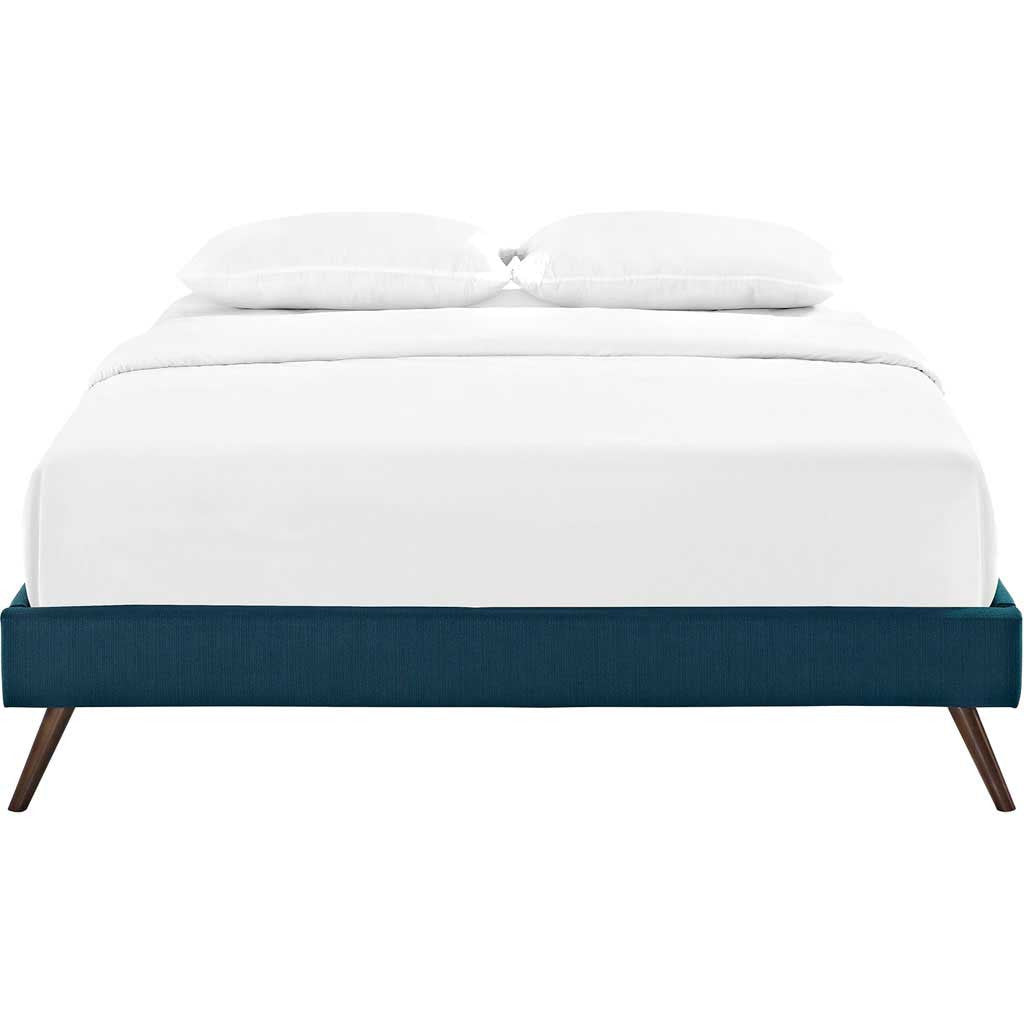 Helena Fabric Bed Azure