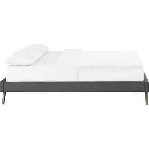 Helena Fabric Bed Gray