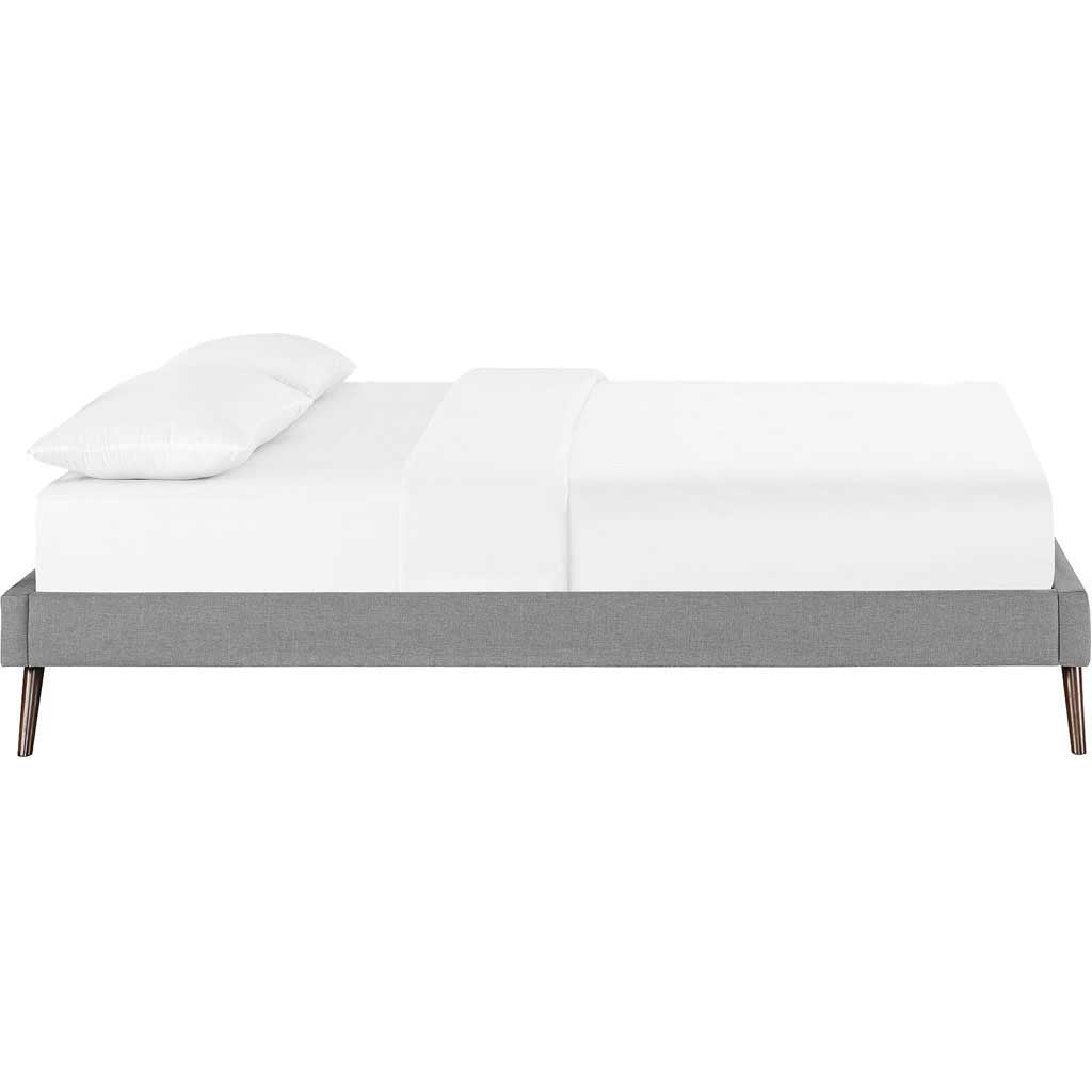 Helena Fabric Bed Light Gray