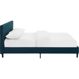 Alwyn Fabric Bed Azure