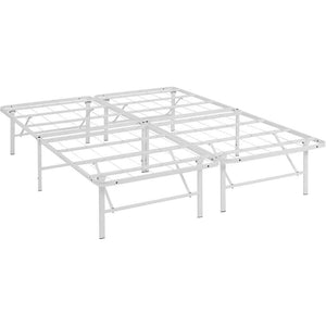 Henry Stainless Steel Bed White