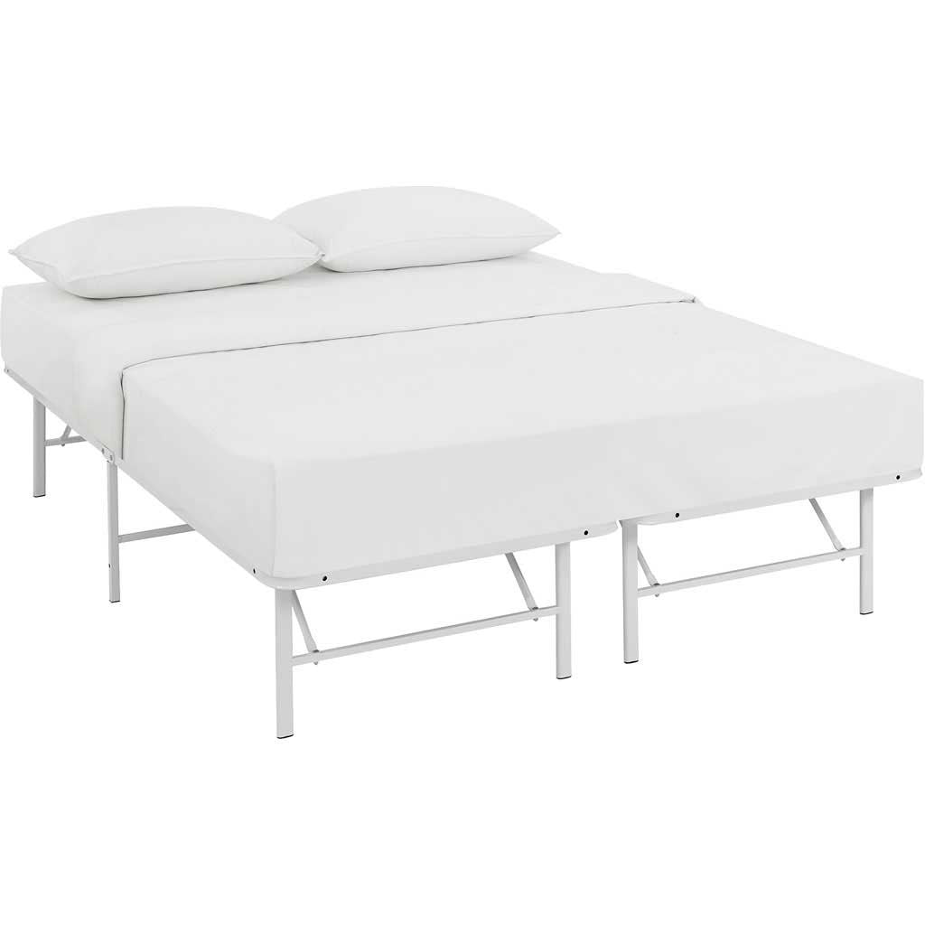 Henry Stainless Steel Bed White