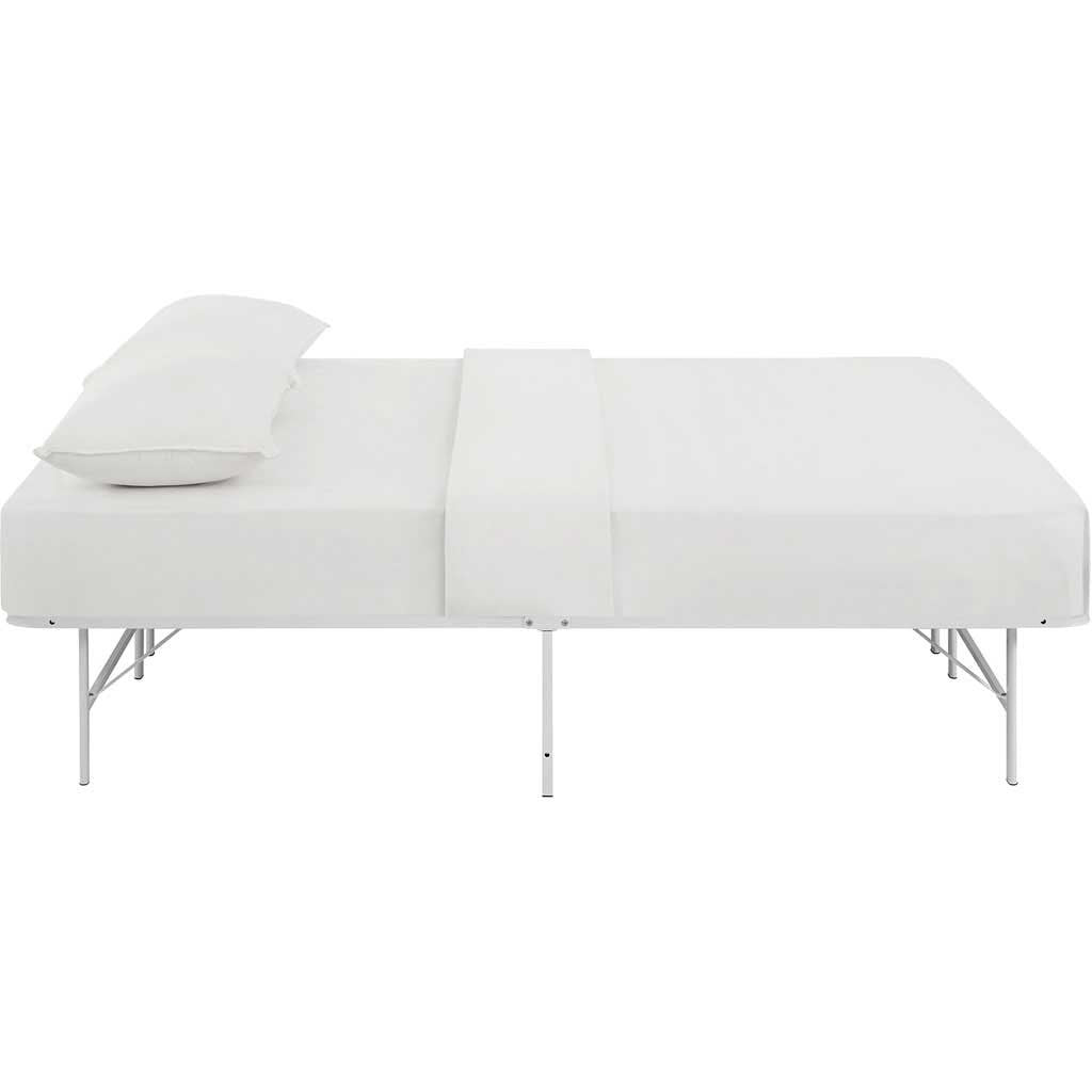 Henry Stainless Steel Bed White