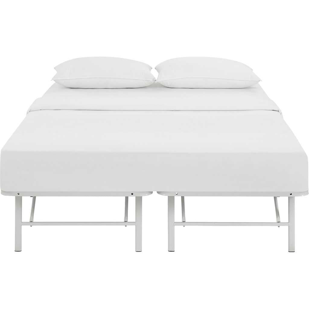 Henry Stainless Steel Bed White