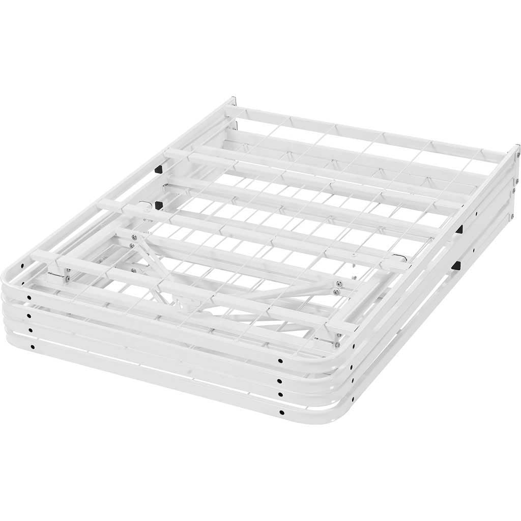 Henry Stainless Steel Bed White