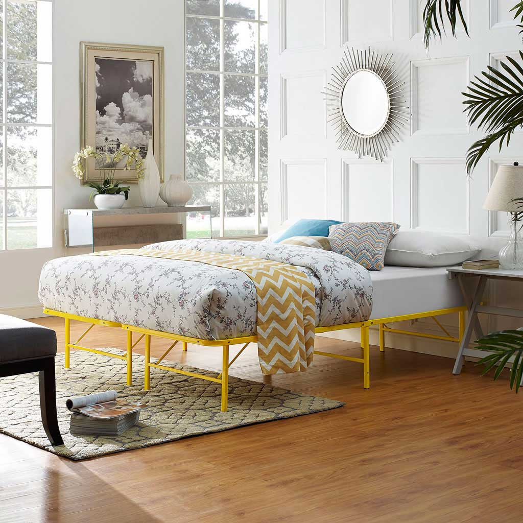 Henry Stainless Steel Bed Yellow