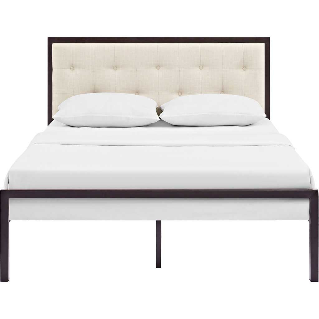 Lendal Fabric Bed Brown/Beige