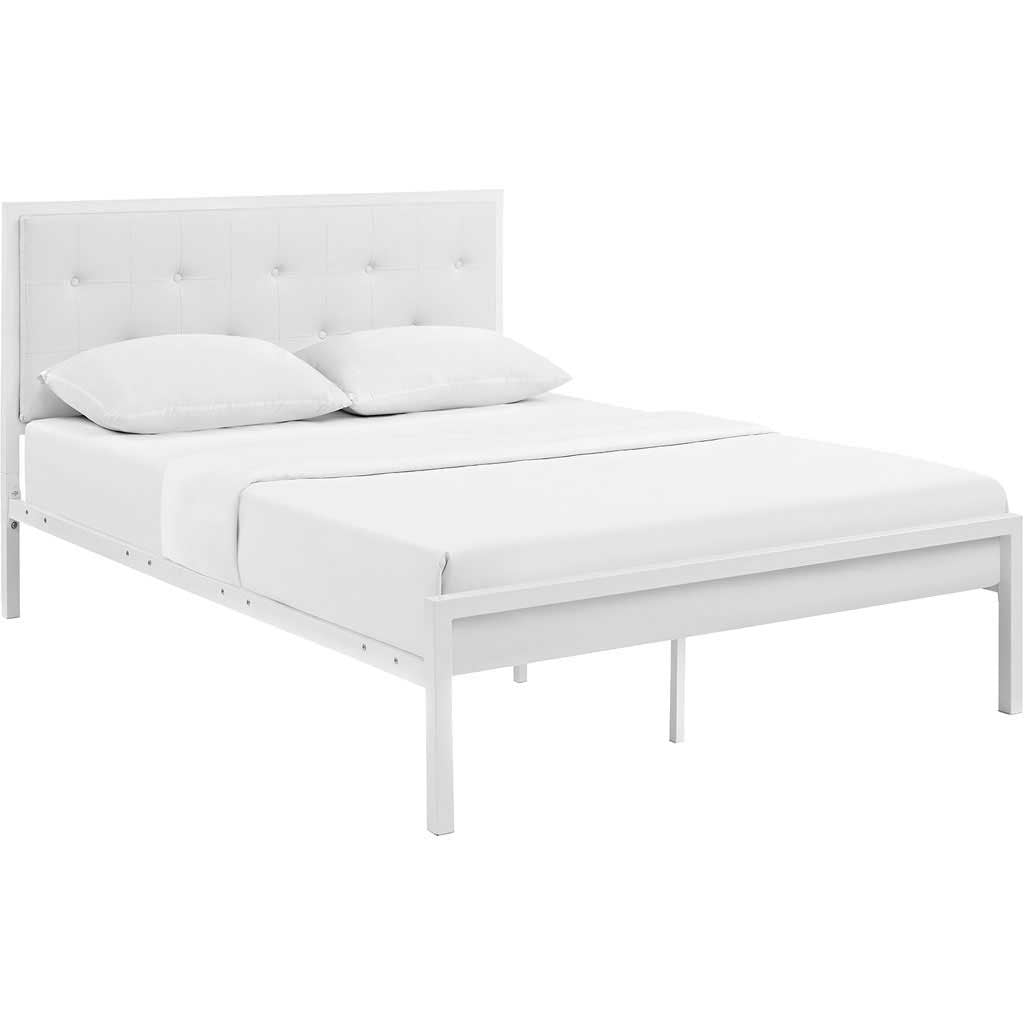 Lendal Vinyl Bed White