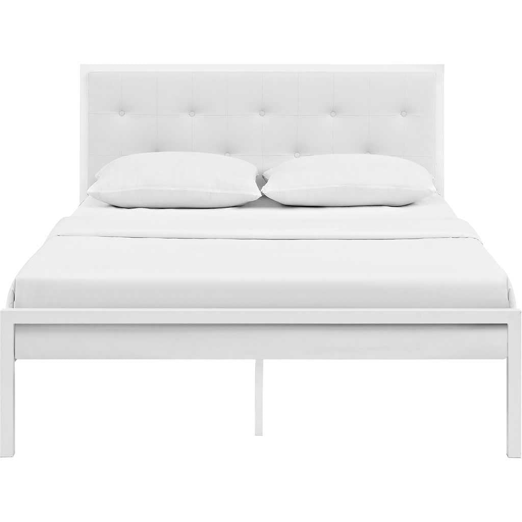 Lendal Vinyl Bed White