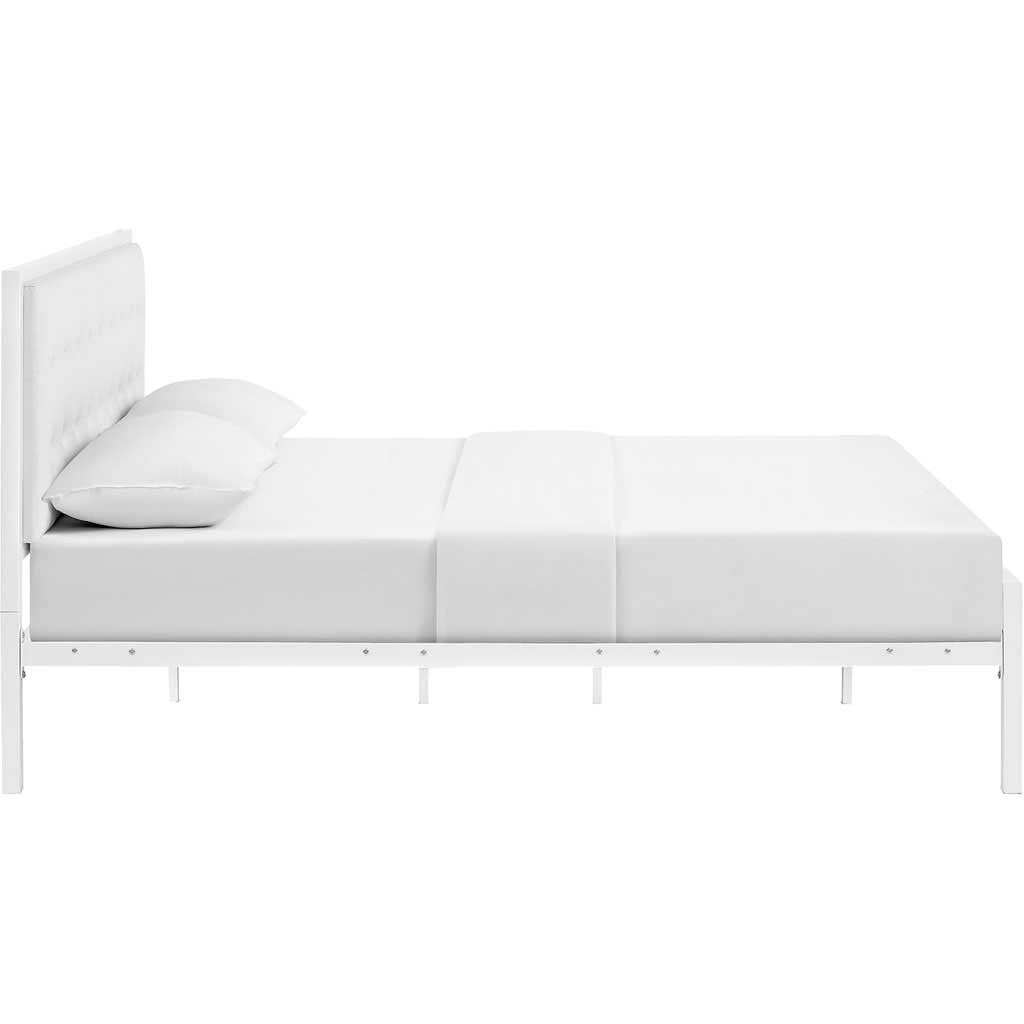 Milton Vinyl Bed White