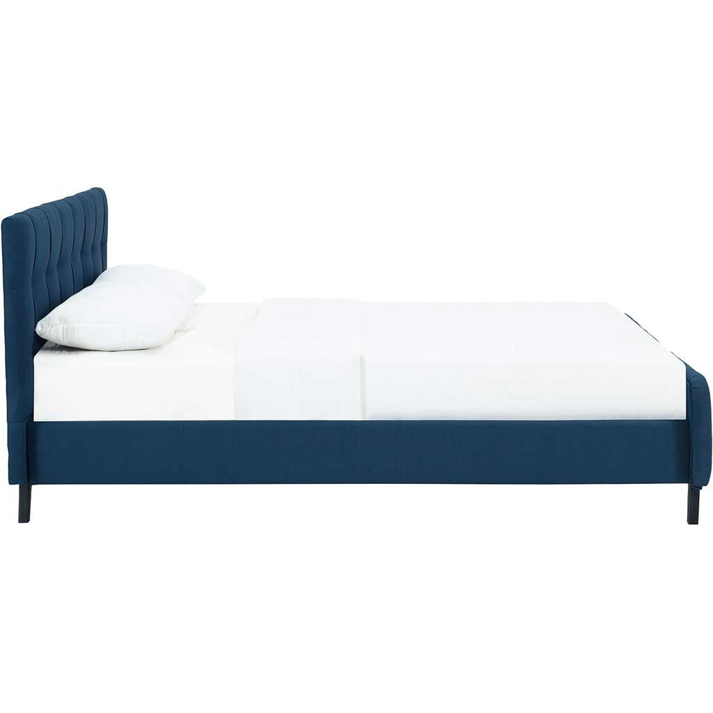 Osbert Fabric Bed Azure