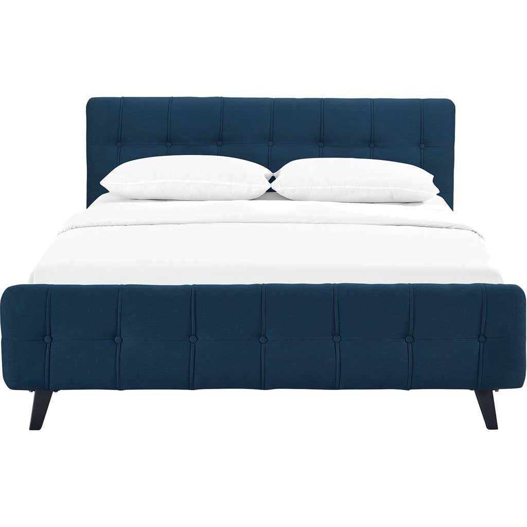 Osbert Fabric Bed Azure