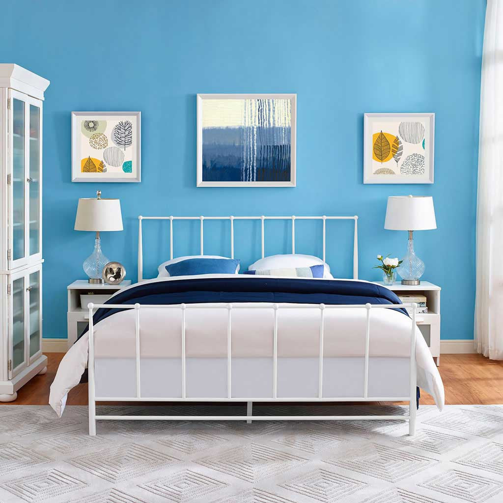 Estero Bed White