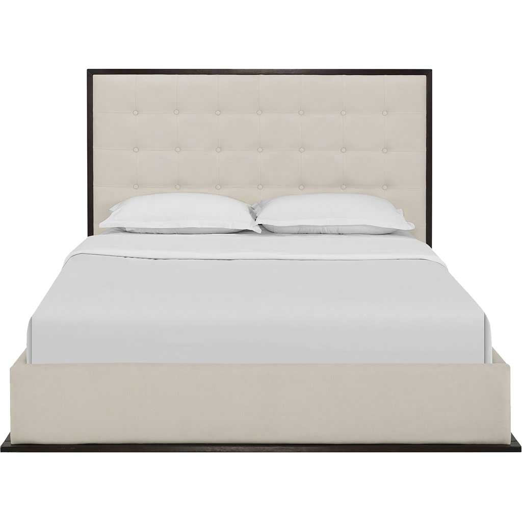 Marina Upholstered Bed Cappuccino/Ivory