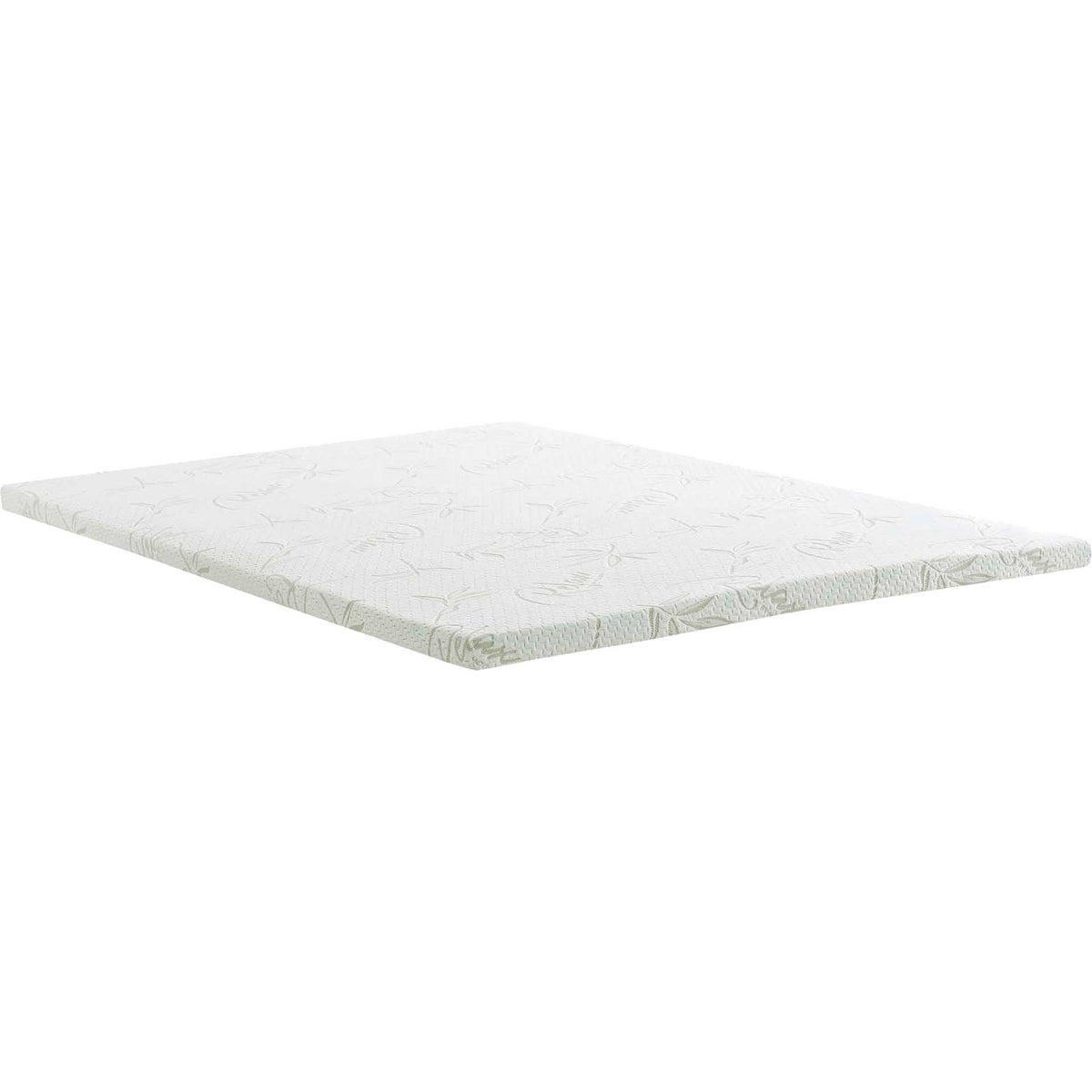 Relax 2" Gel Memory Foam Mattress Topper White