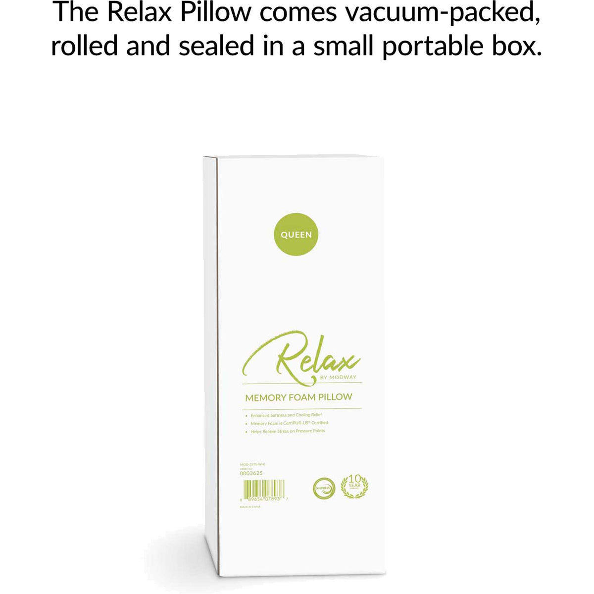 Ronald Standard Size Pillow White