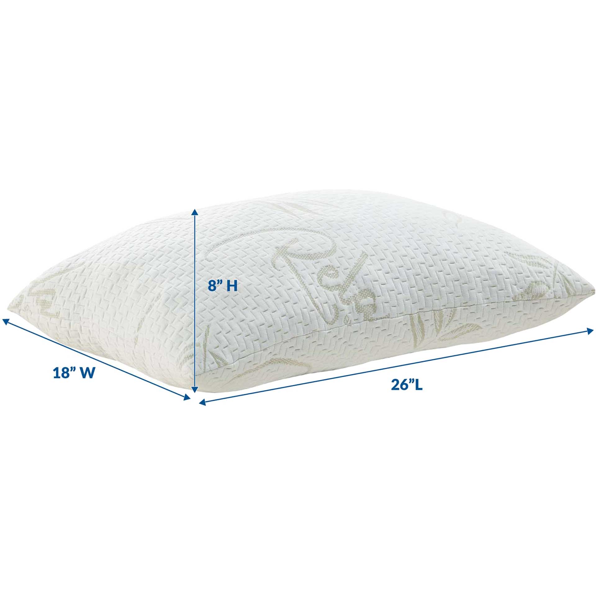 Ronald Standard Size Pillow White