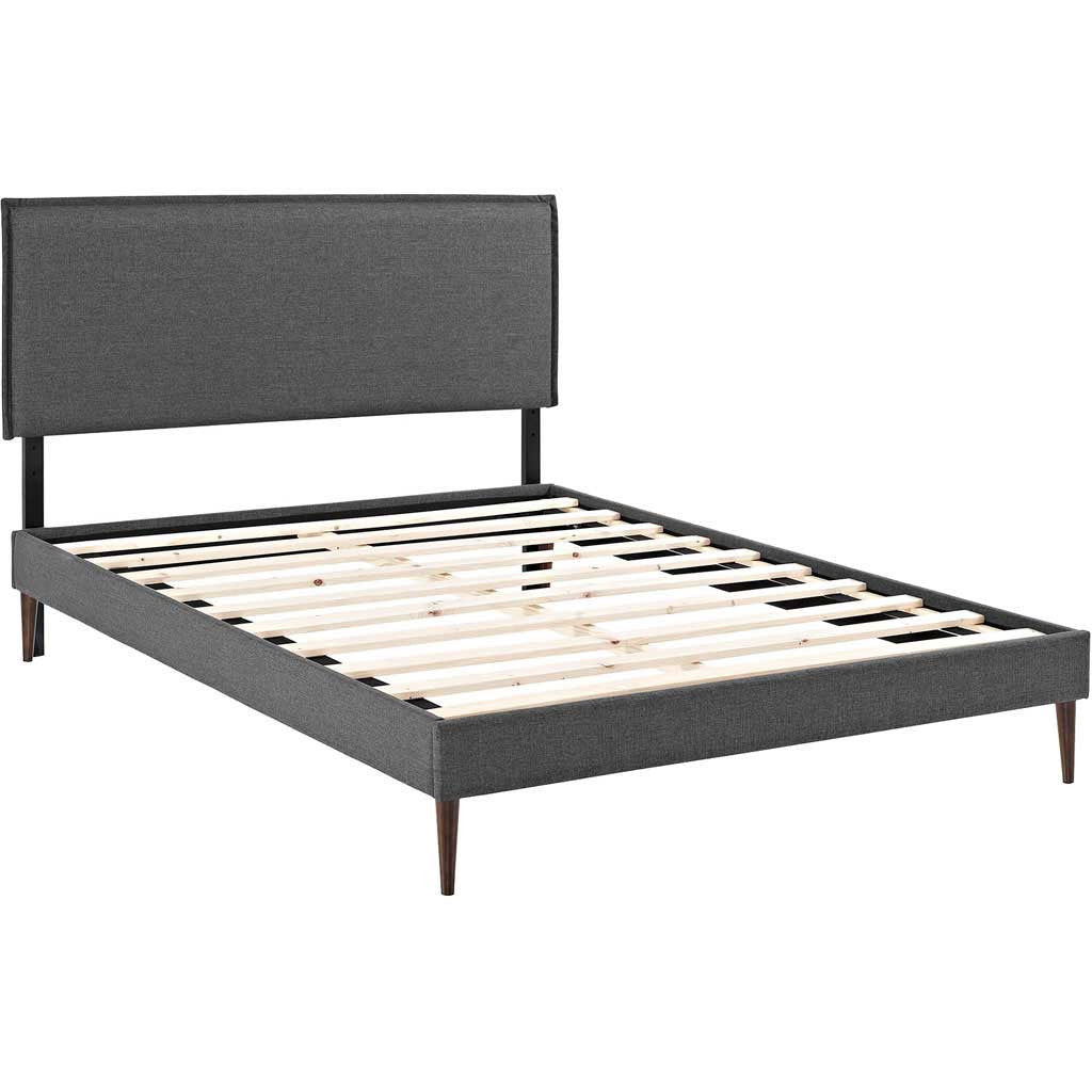 Caslon Fabric Platform Bed Gray