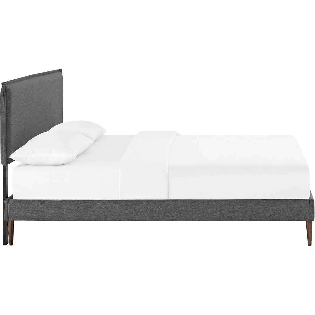 Caslon Fabric Platform Bed Gray