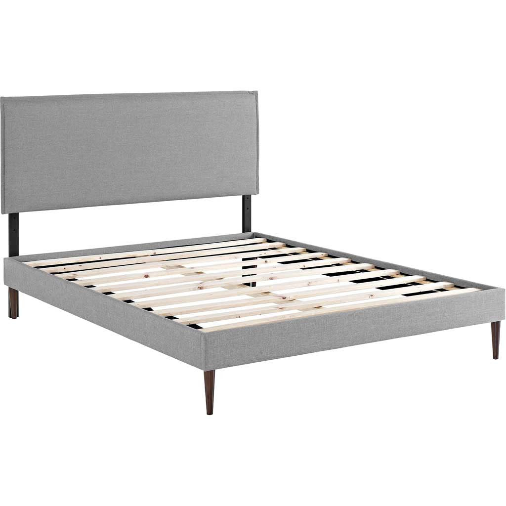 Caslon Fabric Platform Bed Light Gray