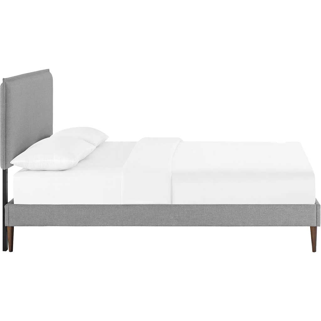 Caslon Fabric Platform Bed Light Gray